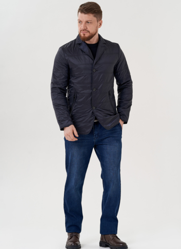 Мужская куртка синего цвета 