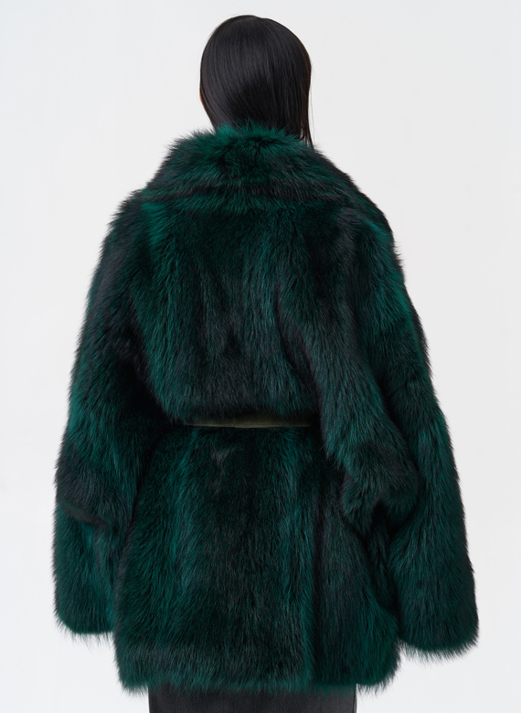 Шуба из енота летучая мышь