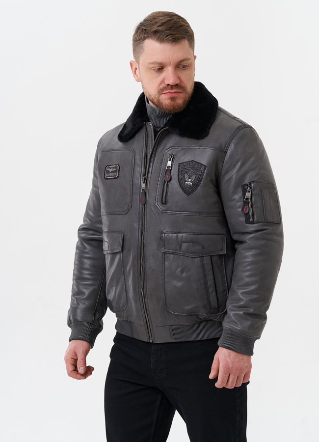 фото Мужская дубленка  модель № 29049