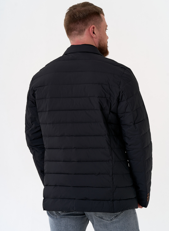 Мужской пуховик со съемной манишкой