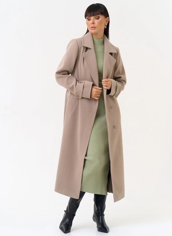 Женское пальто с английским воротником фото