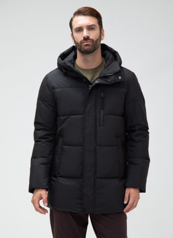 Мужской пуховик с капюшоном 