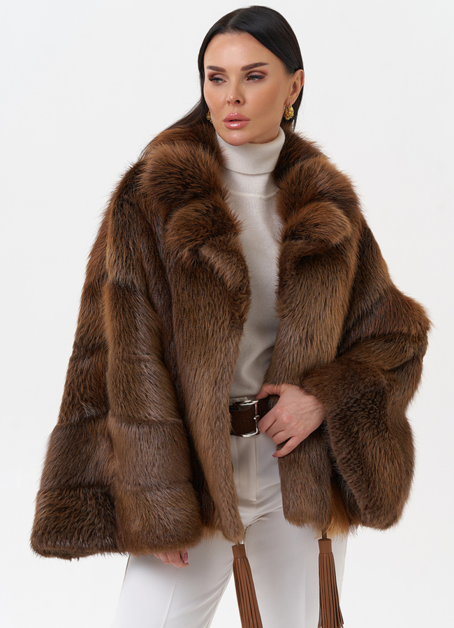 Болеро из меха бобра модель № 29413 универмаг малина