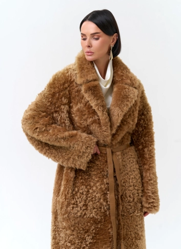 Двусторонняя женская дубленка из овчины