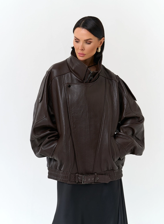 Женская куртка из натуральной кожи